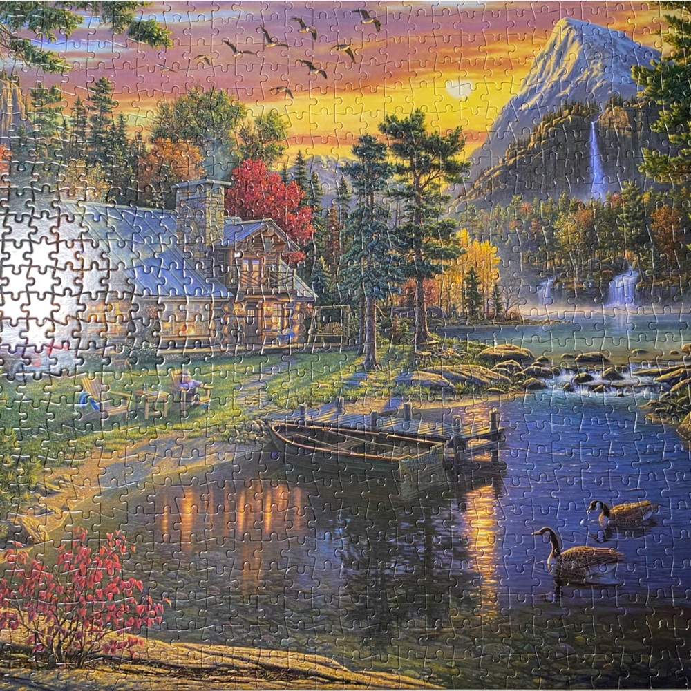 “Mountain Paradise” 1,000 piece puzzle